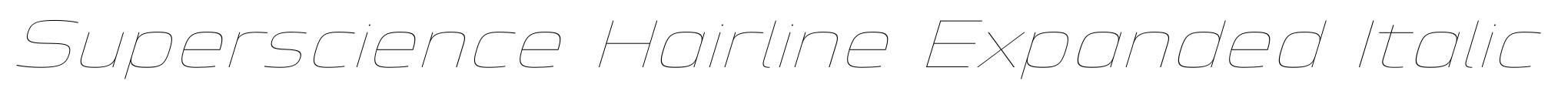 Superscience Hairline Expanded Italic image